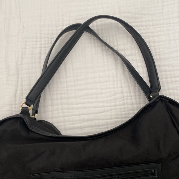 EUC Black Nylon Tory Burch Slouchy Tote - Picture 12 of 12